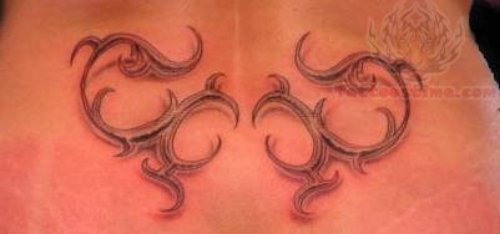 Tribal Lower Back Tattoo